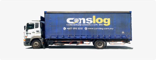 Curtain Side Rigid Truck: Dimension 24ft