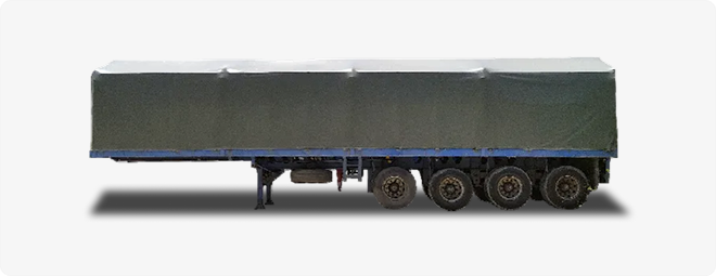 Open Trailer: Dimension 40FT/4 axles